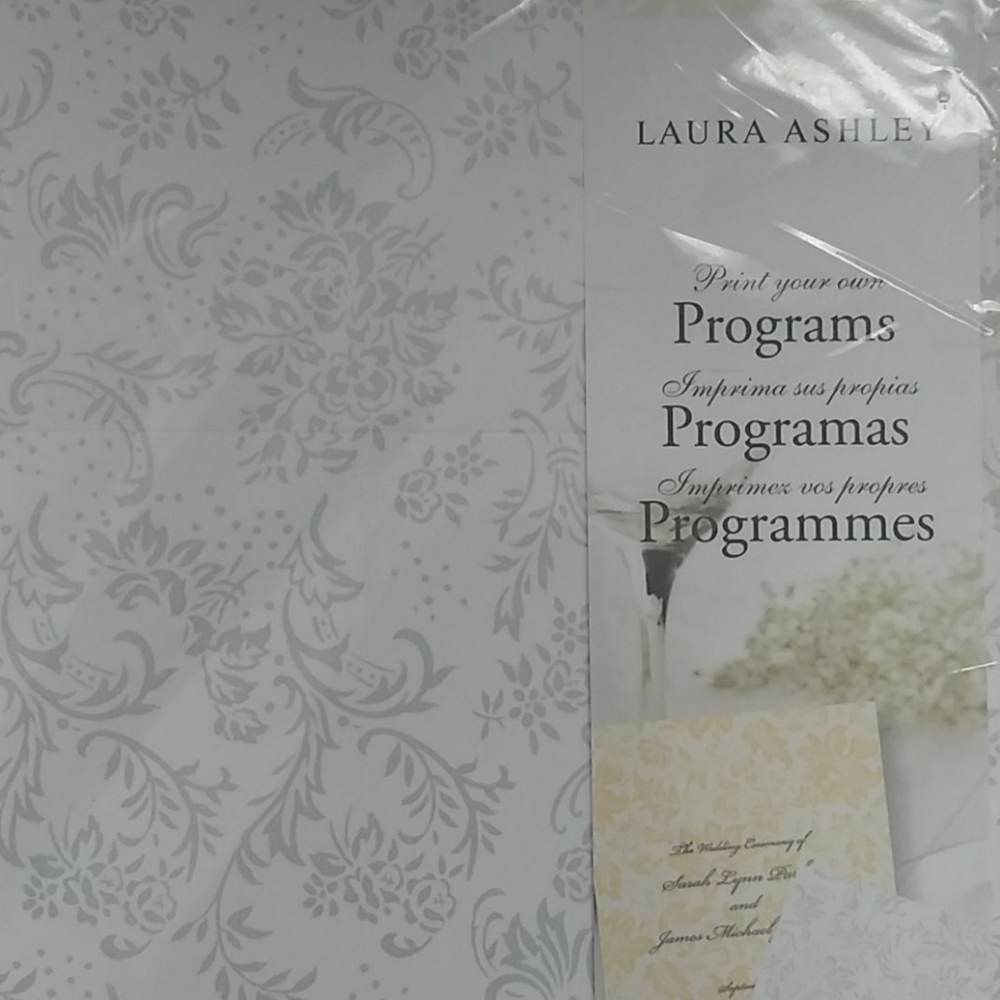 Laura Ashley Program Paper 50ct White